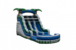 Dual Lane Water Slide- Island Cascade